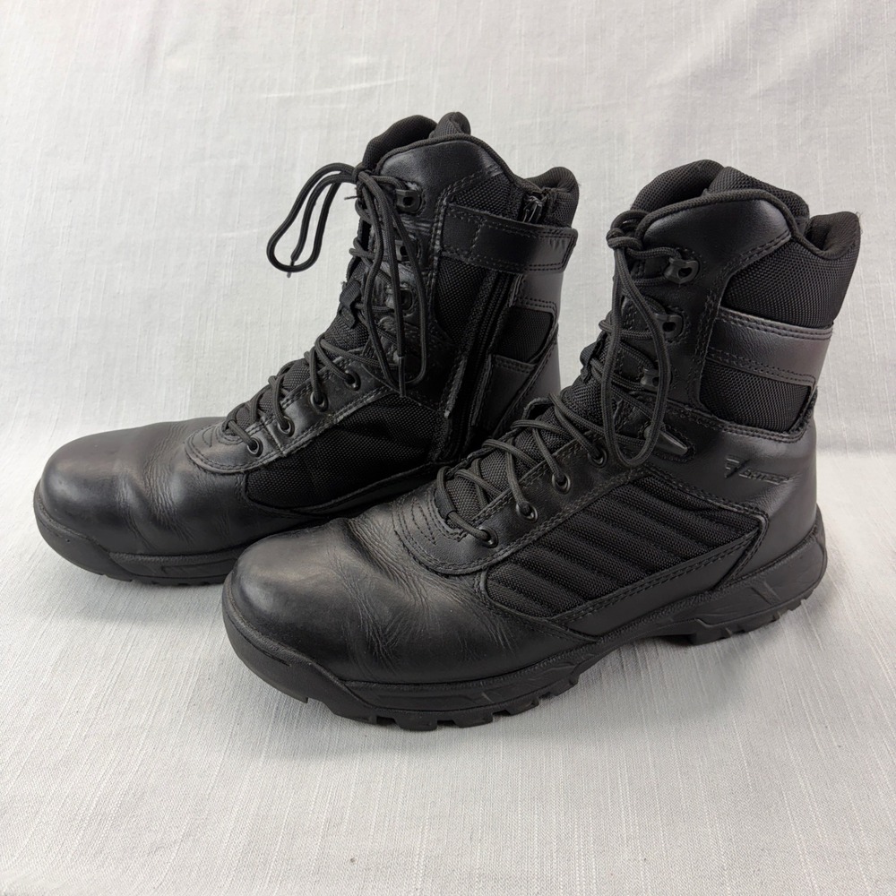 Bates Tactical Sport 2 Boots Mens 11.5 E03180 Black Side Zip Duty Boots